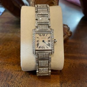 ✨SOLD✨Cartier Tank Francaise 18kt White Gold Watch